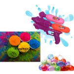 DealBindaas Holi Combo of 3 items (1 Pichkari, 100 Gms Gulal & 100 Balloons) - multicolor