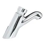 JAQUAR PRESSMATIC TAPS Series Vessel Sink Mount COLD ONLY BASIN TAP AUTO STOP (Chrome) | BUTTON PRESS LEVER, Brass Body Water Tap/ Faucet/ Cock for Bathroom / Kitchen Wash Basin | PRS-CHR-031