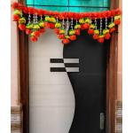 WDecor ORANGE YELLOWE MARIGOLD FLOWER DOOR SET HANGING GARLAND PACK OF 1 Yellow, Orange Marigold Artificial Flower (42 inch, Pack of 1, Garlands)