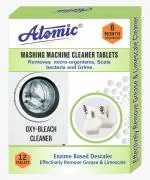 Washing Machine Cleaner Tablets, 6 Months Treatment, by Atomic for Front / Top Load Washing Machines (12 Tablets)