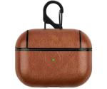 KHR Leather Protective Cover Compatible with Airpod Pro Leather Matte Finish Protective Case Cover with Keychain