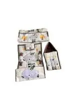 MONI MINI THE BRAND Baby Bed New Born Baby Bedding Set | Mattress | Mosquito Net | Sleeping Bag | Carry Nest | Baby Shower | Gift Pack | Essential Combo | Infants Beds | Gadda Set |Swing Baby Cradle Ghodiyu With Indian Style (0-6 Months) (7 PCS Set)