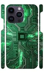 YAPZONE Cool Motherboard Green |Designer Printed Hard Back Cover for Apple iPhone 14 Pro Max Premium & Attractive Case for Your Smartphone