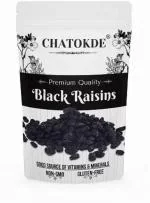 CHATOKDE Seedless Black Raisins Dry Grapes Kali Kismish Dry Fruits, 1000gm (1 kg)