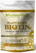 Naturewell Plant Biotin 10000 Mcg Powder For Hair Growth And Skin, 100 Gram