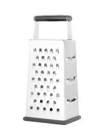 NAALSA TOKYO 4 Side Steel Grater Vegetable Chopper Slicer Kitchen Cutter, Shredder for Cheese 9 inch
