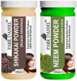 Park Daniel Pure And Natural Shikakai Powder And Neem Powder, 100 G Each (Combo Of 2) |Hair Care|Dandruff Control hair Powder|Healthy Strong Hair Mask