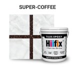 Hiifix Heavy Epoxy Grout for Tiles Gap Filling and Waterproofing for Home Use, Tile Grout and Sealant for Tiles 5kg Super Coffee