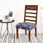 ohello in specific unique style and format Stretchable Polycotton Dining Chair Seat Covers Set of 6 Seater are Easily Machine Washable, Gives Perfect Looks to Dining Chairs | CSC005