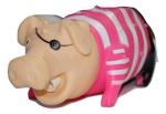 Hundur Store Pirates Piggy Screaming Sound Dog Toy for Puppy & All Breed Dogs (Pink)
