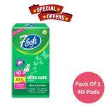 7 SOFT ULTRA COTTONY CARE 320MM (XXXL) SANITARY NAPKINS 1 PACK OF 40 PADS