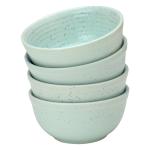 Bodhi House Handmade Ceramic Dinner Bowl/Katori 4.3 Inches, Set of 4 -180 Ml (Dishwasher and Microwave Safe) Mint Green