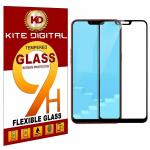 Kite Digital Oppo REALME C1 Black 5D Premium Tempered Glass Screen Protector Slim 9H Hard 2.5D