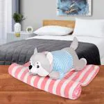 Glance Animal Soft Toys | Ultra Soft Cute Sleeping Husky Dog Toys