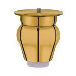 Plantex Heavy Duty Stainless Steel 3 inch Sofa Leg/Bed Furniture Leg Pair for Home Furnitures (DTS-52 - Gold) 2 Pcs