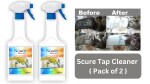 Scure Tap Cleaner Spray 250ml (Pack of 2) For Sparkling Bathroom and Kitchen Fitting