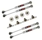 4-YOU Silver Iron 10 inch Hydraulics Gas Spring Stay Strut Pneumatic Lift Support Cabinet Hinges - 20 kg (pack of 2)