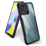 COBERTA Back Cover for Redmi 10c Back Cover Case - Black Transparent