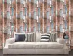 OREN EMPOWER Multicolor Vinyl Vinyl Vintage Distressed Removable Peel And Stick Wallpaper 45x330 cm