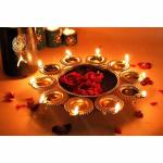 M S Handicrafts Brass Urli Bowl Do-Diya Urli-12 Inch