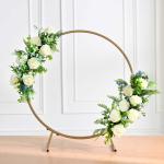 DecorTwist Circular Backdrop Stand for Decoration Diwali Pooja Festival Decoration Home Decor photo Background Support for Wedding Baby Shower Decorative Items for Home Decor