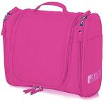 RIDDHI BAG Women Makeup Pouch Shower Wash, Cosmetic Organizer Travel Toiletry bag with Hook Waterproof Multipurpose Bag (Pink, 444.125 inch)