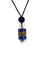 Astroghar Tibetan Buddhist Auspicious Om Mani Padme Hum Lucky Charm Blue Pendant For Men And Women