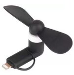Tech Gear Mini USB Fan 2 in 1 Portable For Android OTG Mini USB Fan 2 in 1 Portable For Android OTG USB Fan (Black)