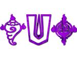 Bikri Kendra - shanku Purple Mirror Stickers for Wall, Acrylic Mirror, Wall Mirror, 3D Stickers, Wall Stickers for Room Hall Home and Office