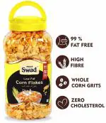 Swad Breakfast Cereal, Low Fat Corn Flakes ( Zero Cholesterol, High Fibre Corn & Iron Rich) Jar 270g