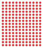 Vama Fashions Velvet Color Red bindi Big Size Round Sticker Bindis For Women & Girls (Size 8mm,Pack of 180 Bindis)