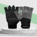 Vector X Rebel Unisex Gym Gloves for Traning and Workout, Medium (Grey)