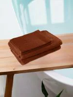 REGENCY EXPORTS PVT.LTD Prezzo Towel 100% Cotton 450 GSM Set of 4 Brown