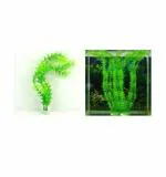 Vayinato Green Plastic Green Cabomba Plant Fish Tank Water Grass Ornament Artificial (Pack Of 3)