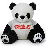 Hug N Feel Soft Toys White And Black Polyester Panda Bear Soft Toy - 3 feet