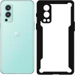 CarryWrap Back Cover for Oneplus Nord 2 5g (Black, Transparent, Hard Case, Pack of: 1)