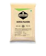 FARMUP Soya Flour, High in Fiber, Low in Carbs, (Soyabean Flour, 400g Pack of 1)