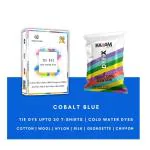 Kadam Skin Friendly Tie Dye Colour, Cobalt Blue 50G, Tie Dye Up To 20 T-Shirts, Cold Water Dyes, Fabric Dye Colors Cobalt Blue Tie Dye Color