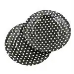 Hippity Hop Paper Black Polka Dot Paper Plate (Set Of 10)