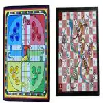 MSI 2 in 1 Ludo and Snakes & Ladder Board Games | Both Side Playing Board Ludo Game Set with Dice for Friends Family Youth Kids Party & Fun Play (Pack of 1),(16 * 16 Inches)