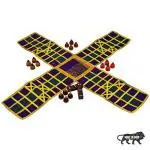Smartcraft Ludo / Indian Ludo / chausar / Indian Board Game- Multicolor (Made in India)