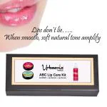 Urbaano Herbal ABC Lip Care Kit - Lip Scrub, Lip Balm & Lip Oil Serum - Chapped, Dry & Smoked Lips
