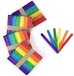 Samvardhan Premium Quality Wooden Ice Cream Sticks For Diy Crafts, Hobby Crafts, Project Work, Scrapbooking For Kids (100 Pieces,4.5 Inch) Hand Sewin