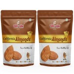 YUM YUM 100% Natural California Almonds 2 kg (Pack Of 2 - 1 kg Each)
