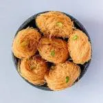 Hit Bite Fresh Pure Methi Doodh Phinni Sweet Rajasthani Desert for Festival - Special Pheni for Rakshabandhn / Rakhi Weight Approx 500 GMS - 5-7 Pcs Approx