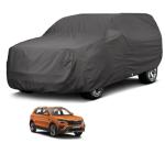 Auto Hub Car Body Cover Compatible with Skoda Kushaq with Mirror Pockets, Triple Stitched, Water Resistant Car Cover, Grey