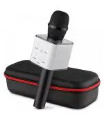 TULUA Q7 Mic Portable Wireless Karaoke Compatiable with all smart phones Microphone (Black , Colour)