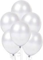 Hippity Hop Rubber White Plain Latex Balloons (Pack Of 35 Pcs)