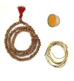 Spherulemuster Wooden Chandan Mala,Jap Mala,Chandan Tika,Brown