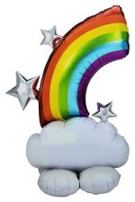 My Party Suppliers Rainbow Balloon with Cloud Theme Balloons